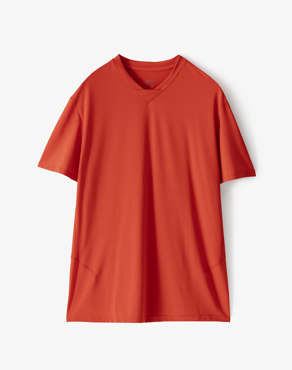 Camiseta fitted fit manga corta naranja