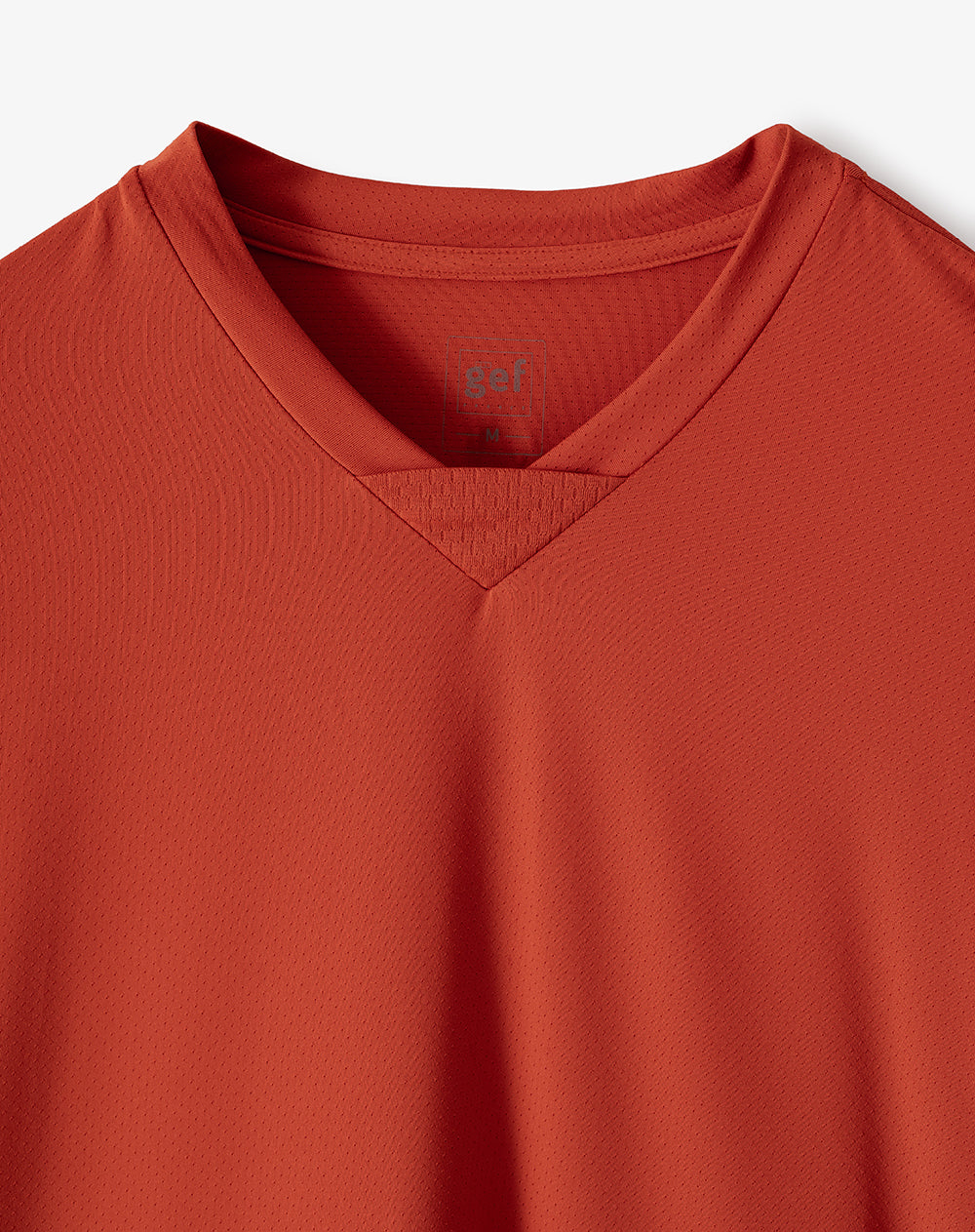 Camiseta fitted fit manga corta naranja
