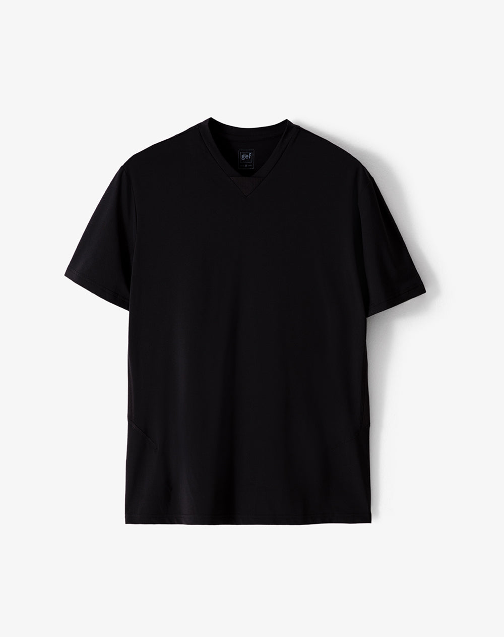 Camiseta deportiva control de humedad negra hombre