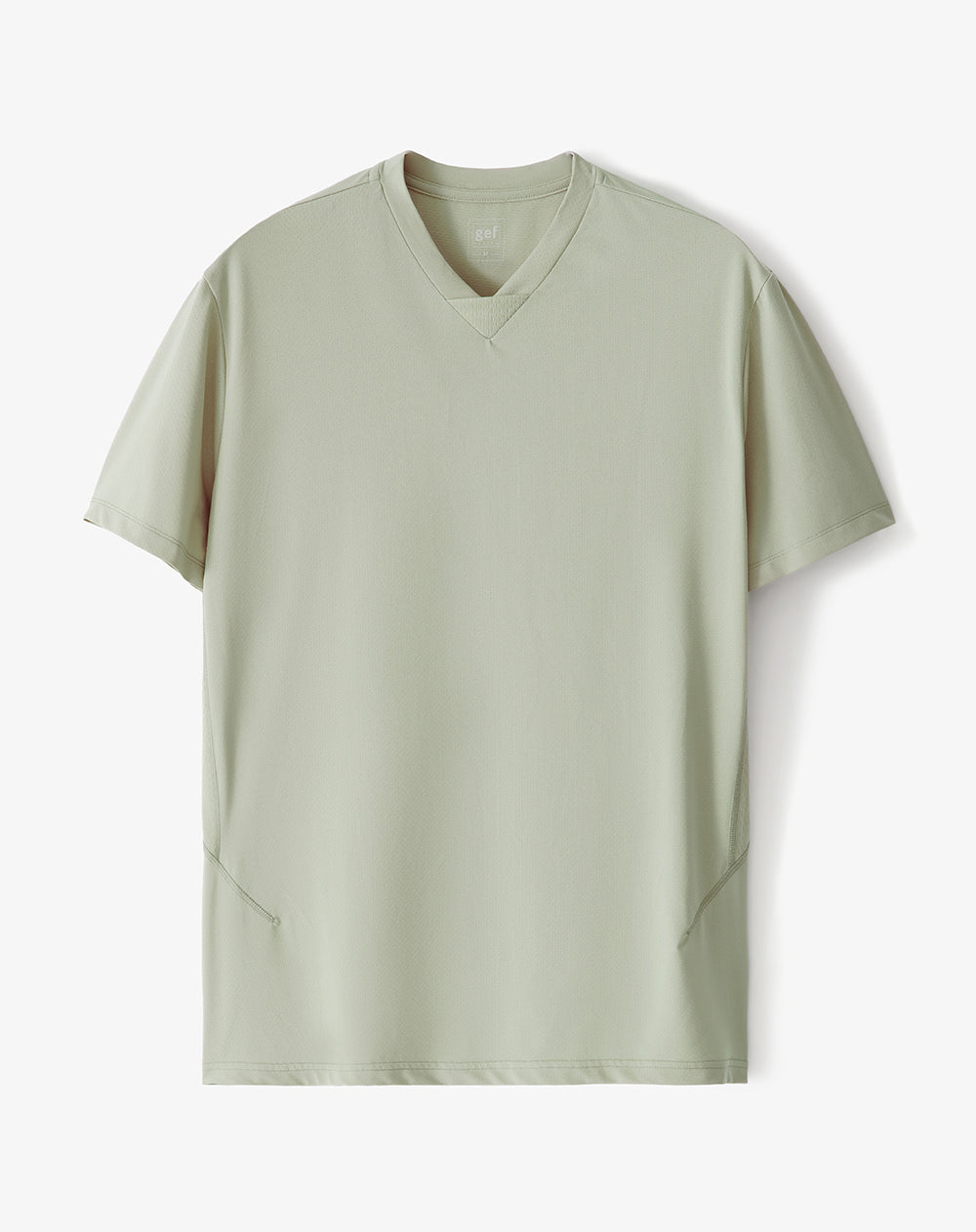 Camiseta deportiva control de humedad verde hombre