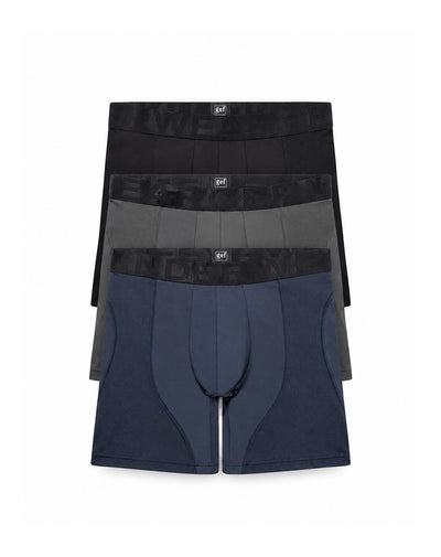 Bóxer deportivo largo control humedad x3unds surtido hombre