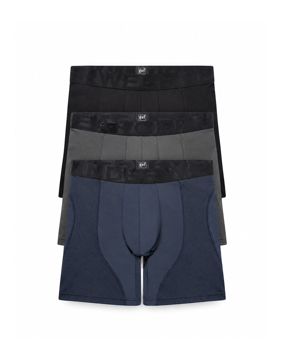 Bóxer deportivo largo control humedad x3unds surtido hombre