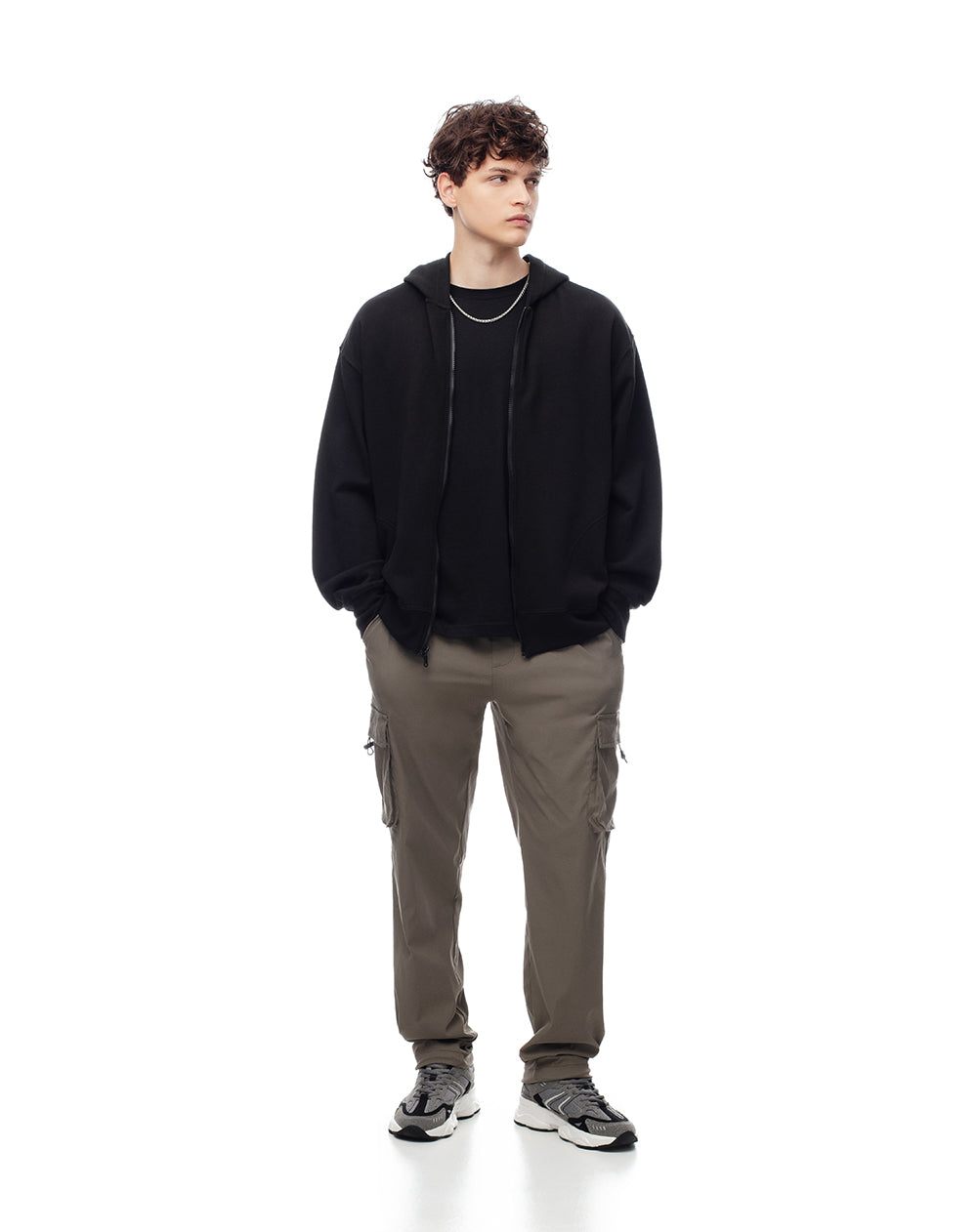 Pantalón cargo regular liviano café hombre