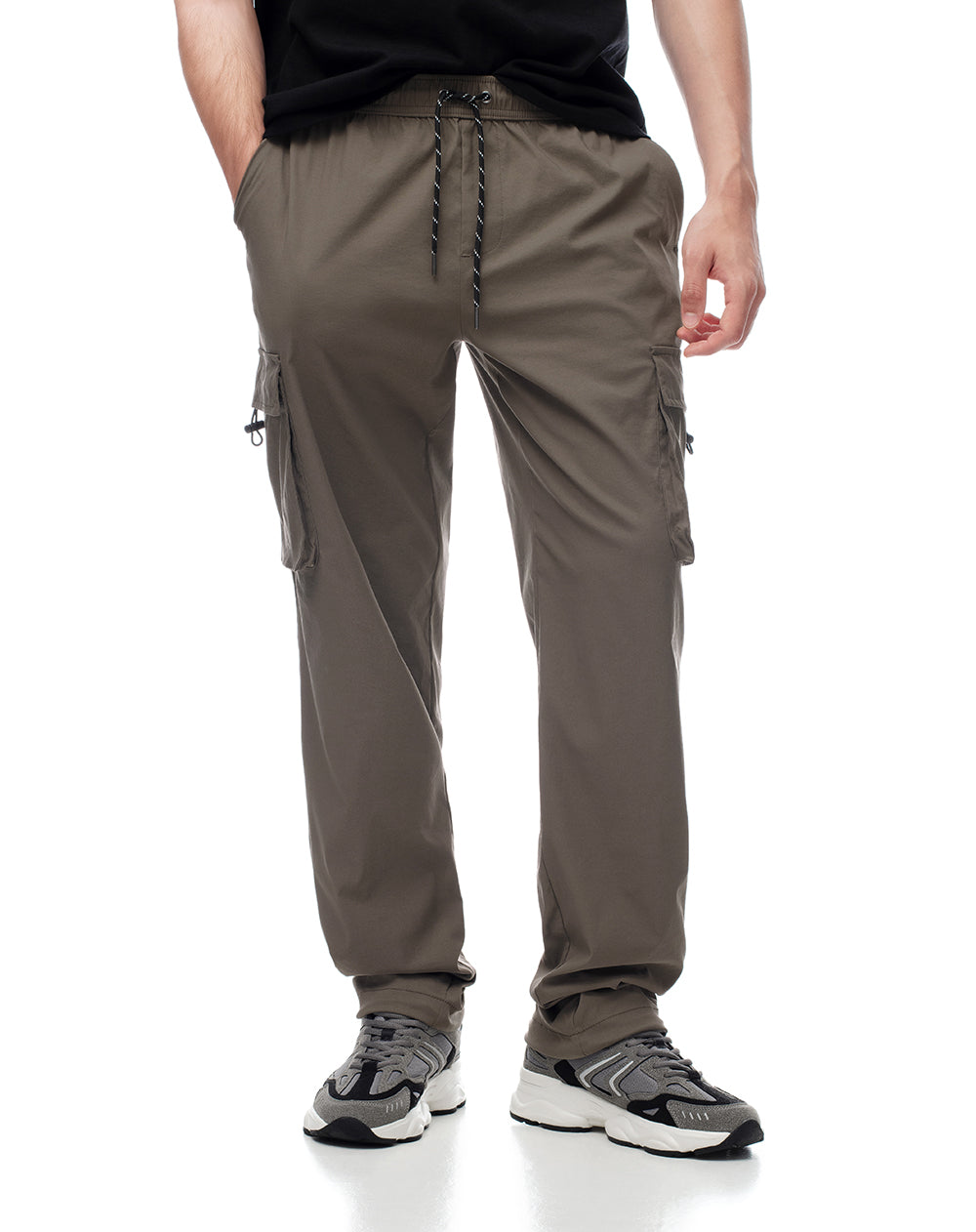 Pantalón cargo regular liviano café hombre