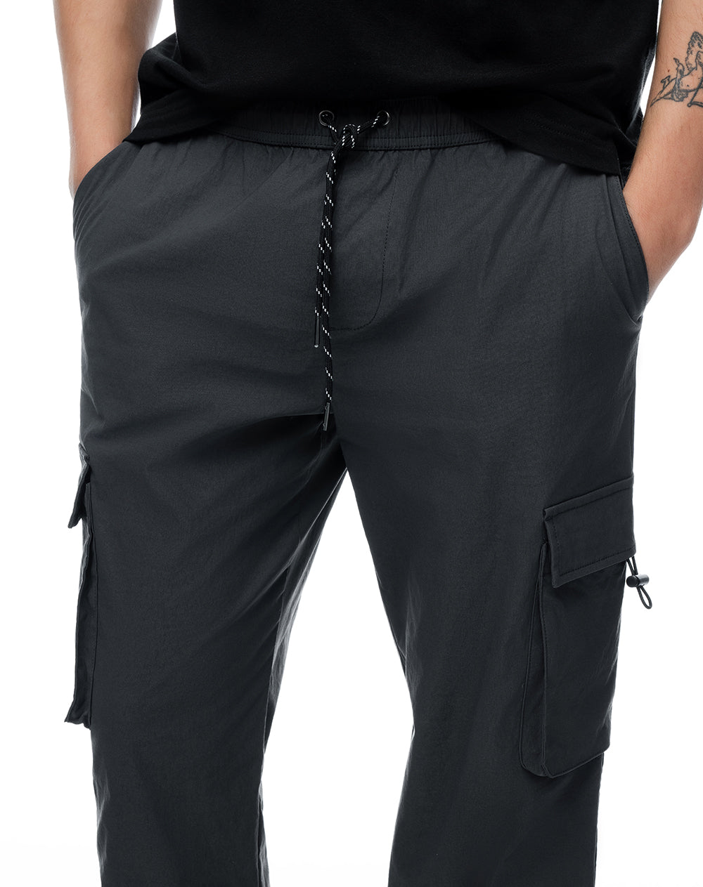Pantalón cargo regular liviano gris hombre