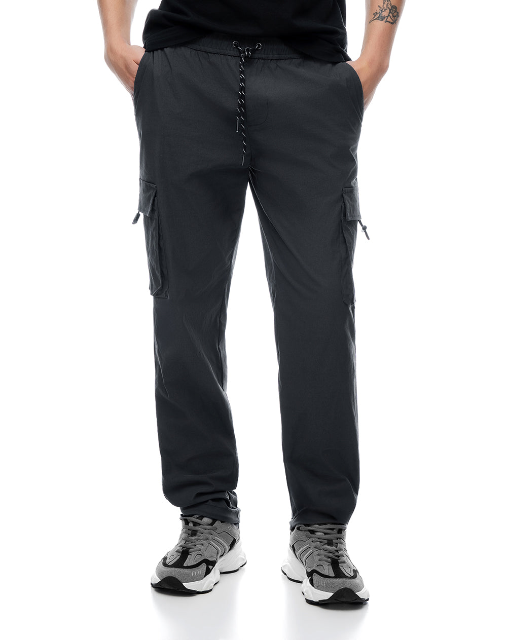 Pantalón cargo regular liviano gris hombre