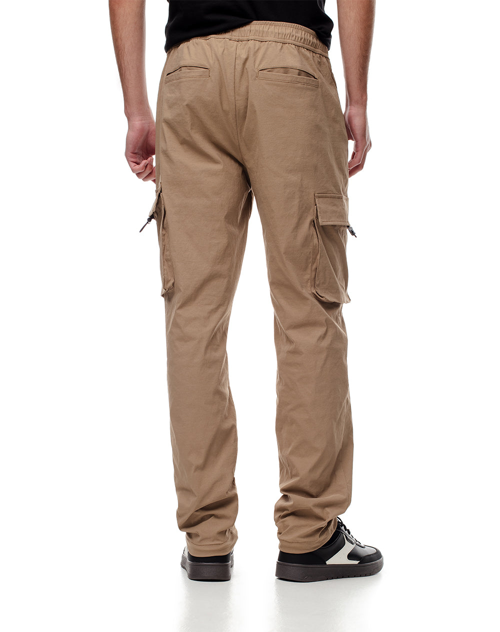 Cargo regular fit tiro medio habano