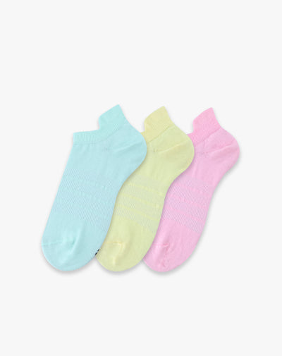3 pares de medias tobilleras surtido