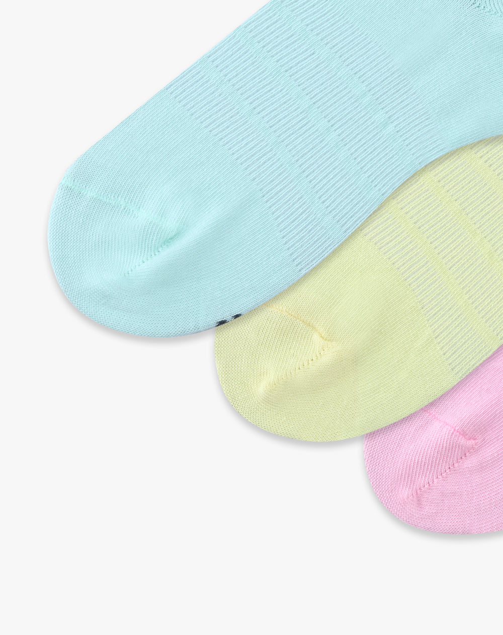 3 pares de medias tobilleras surtido