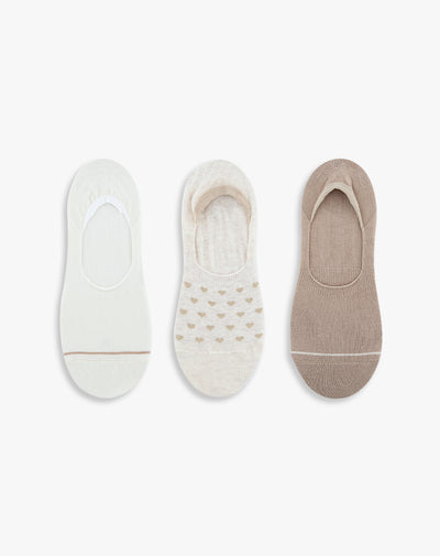 3 pares de medias baletas surtido