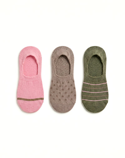 3 pares de medias baletas surtido mujer