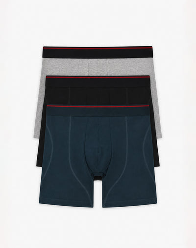 Bóxer largo algodón jersey x3unds surtido hombre