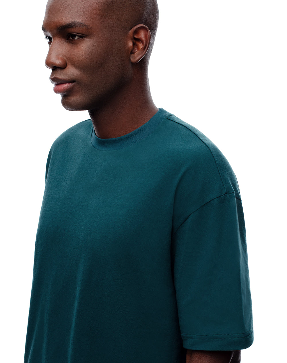 Camiseta regular algodón verde hombre