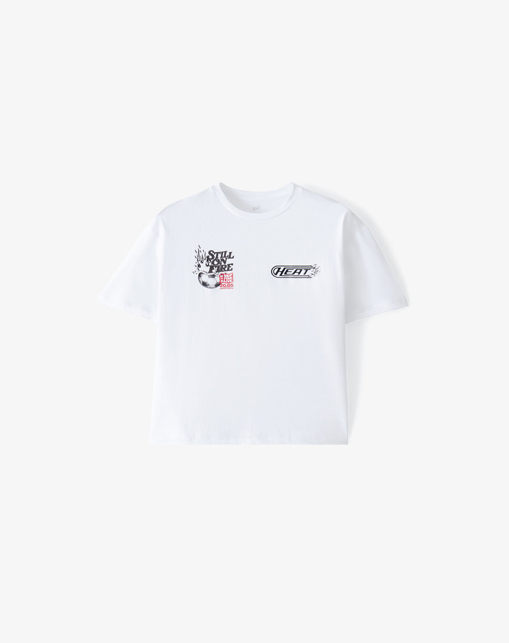 Camiseta regular manga corta blanca hombre
