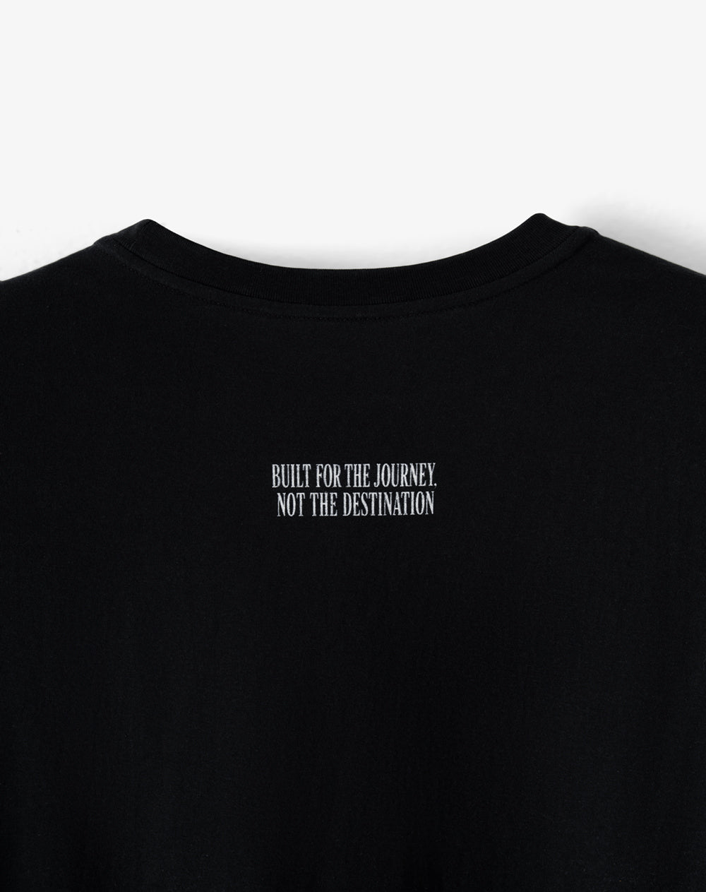 Camiseta regular manga corta negra hombre