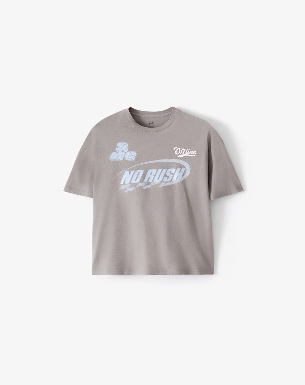 Camiseta regular manga corta taupe hombre