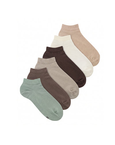 6 pares de medias tobilleras surtido mujer