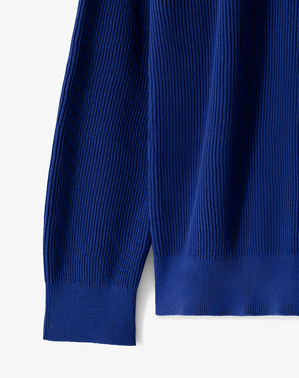 Buzo algodón tejido de punto azul hombre