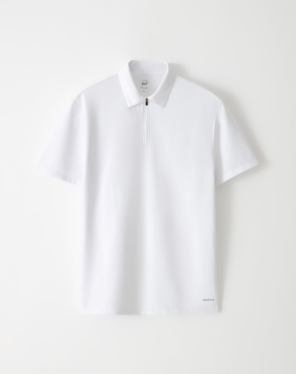 Polo deportiva secado rápido blanca hombre