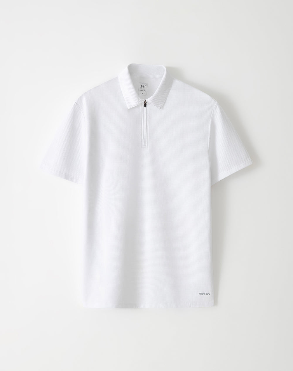 Polo deportiva secado rápido blanca hombre