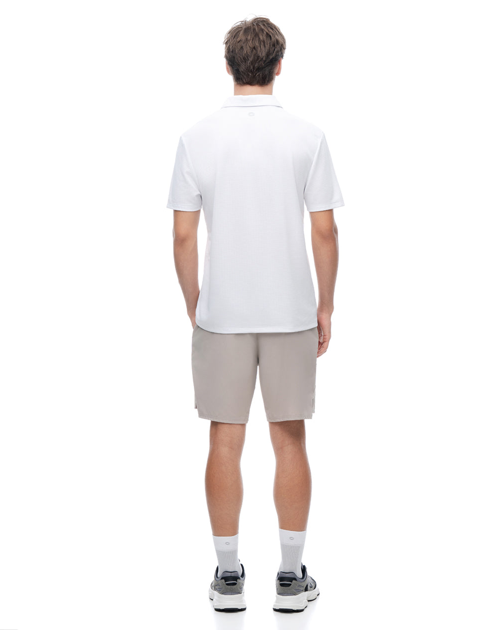 Polo deportiva secado rápido blanca hombre