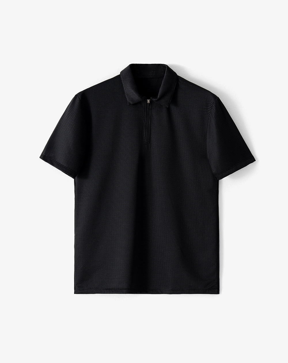 Polo regular negra hombre
