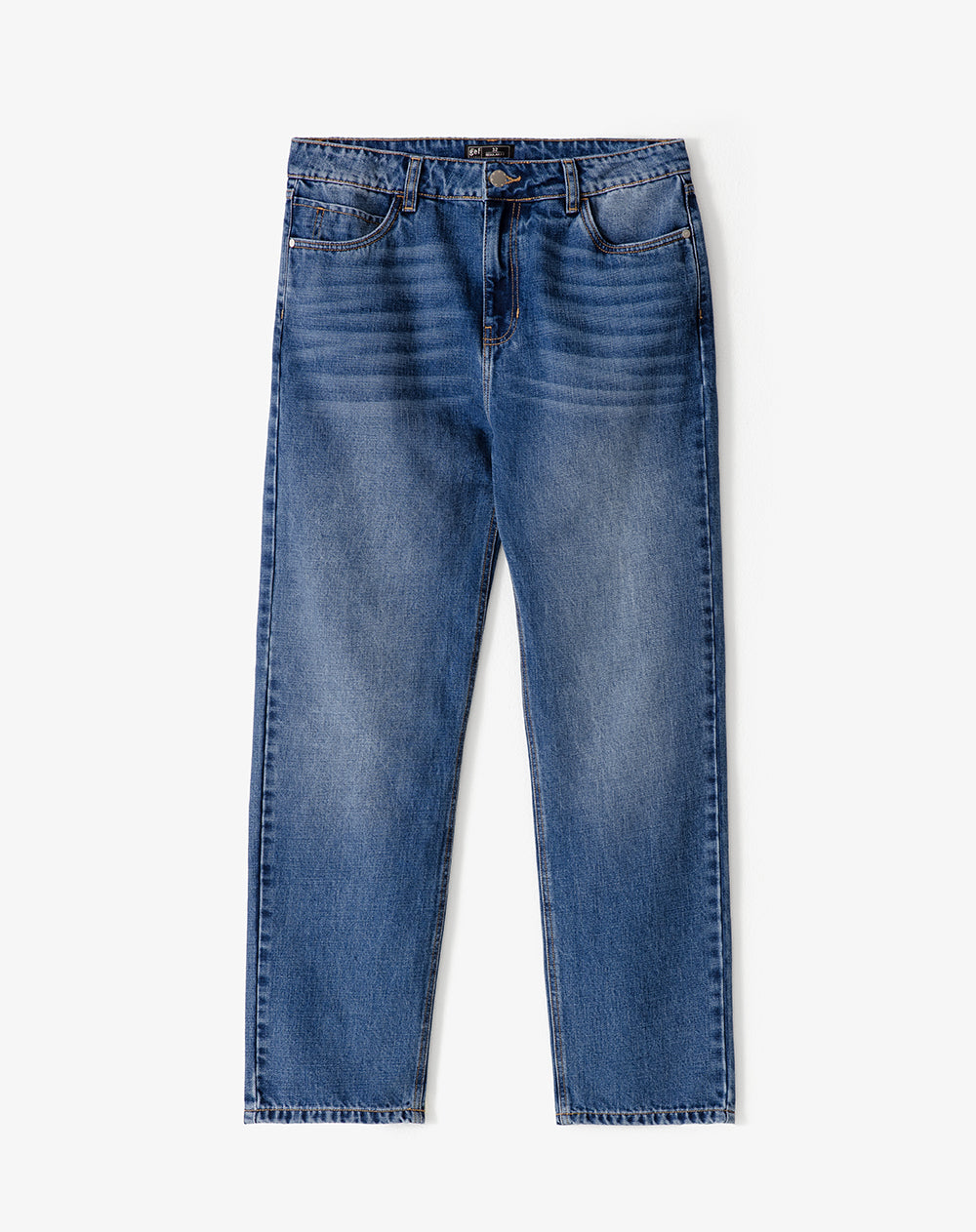 Jean regular fit tiro medio indigo