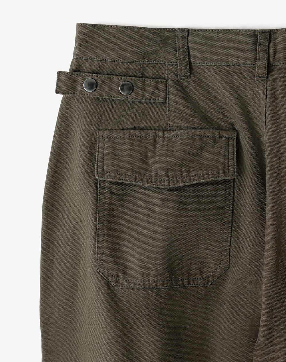 Pantalón cargo recto algodón verde hombre