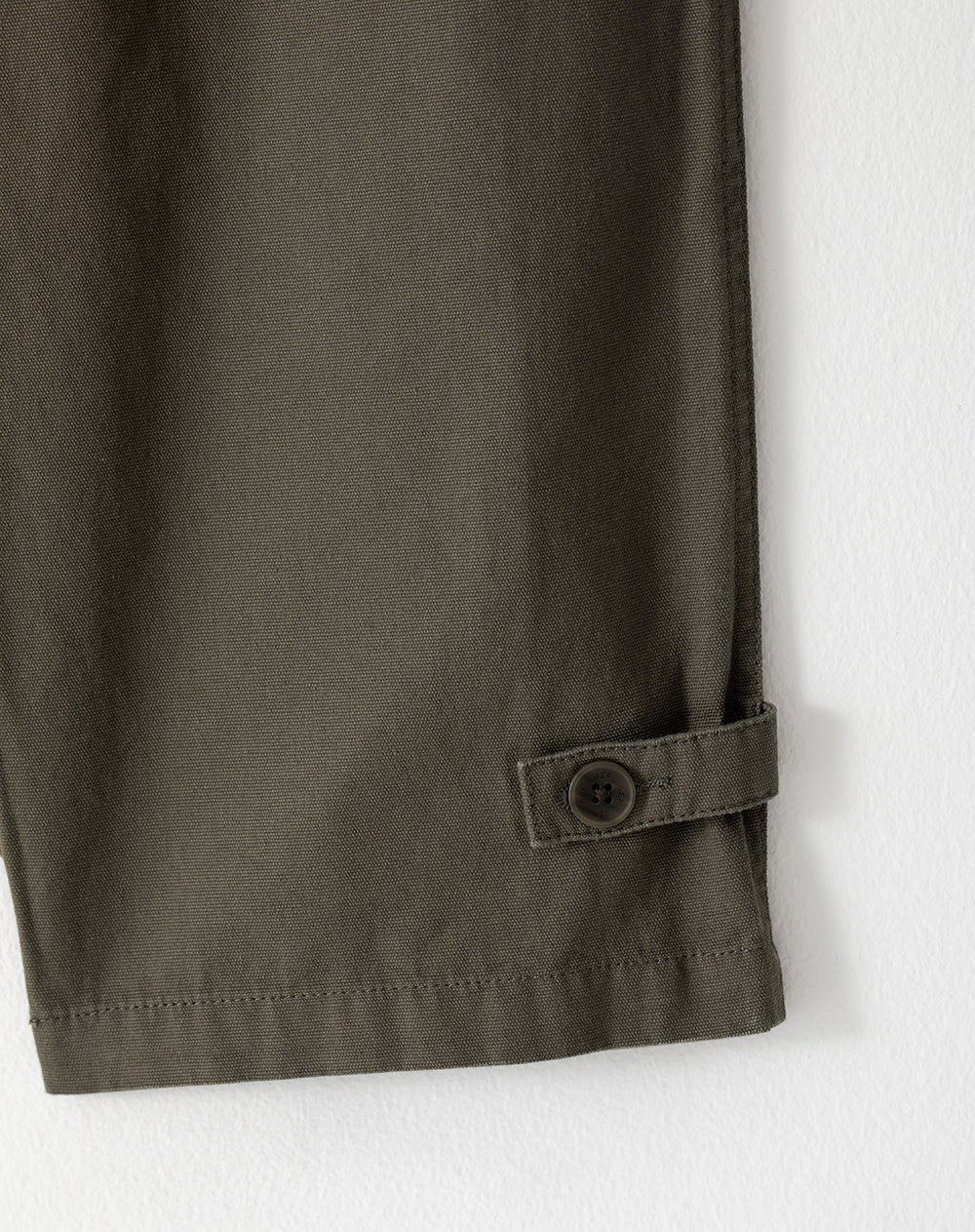 Pantalón cargo recto algodón verde hombre