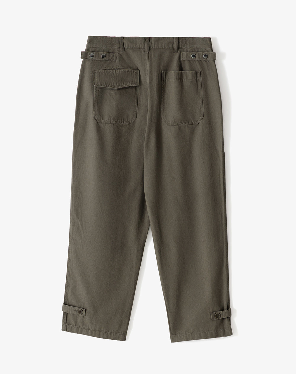 Pantalón cargo recto algodón verde hombre
