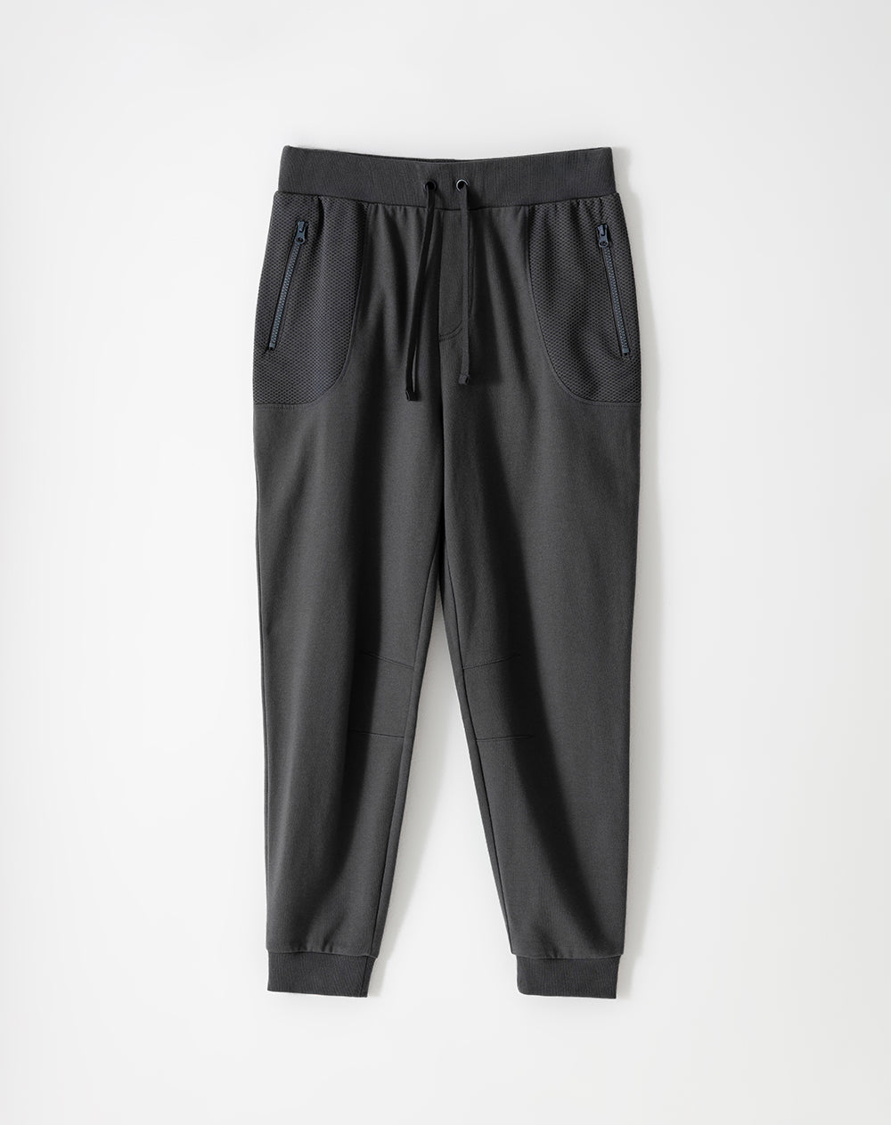 Jogger relaxed fit tiro medio gris