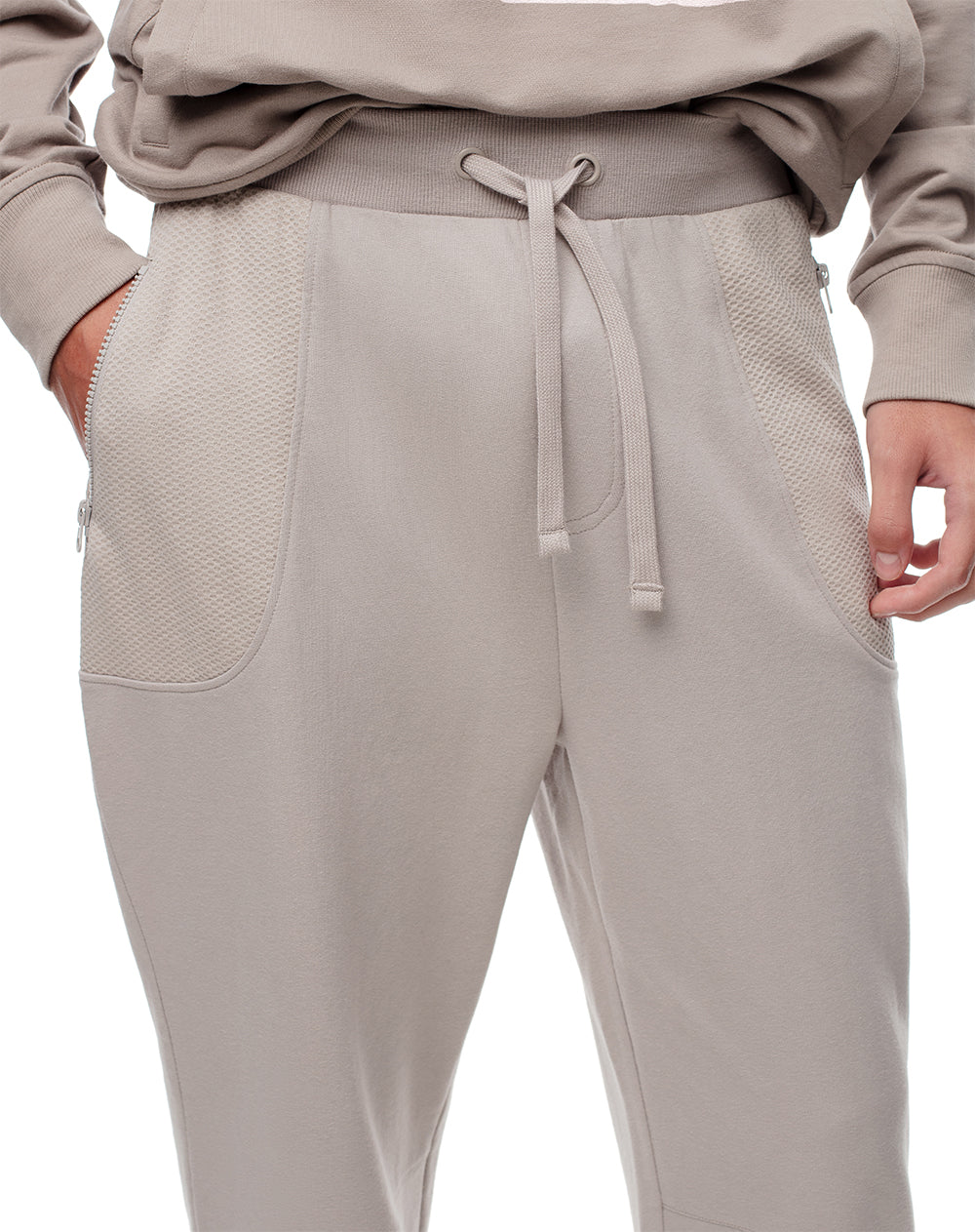 Jogger algodón taupe para hombre