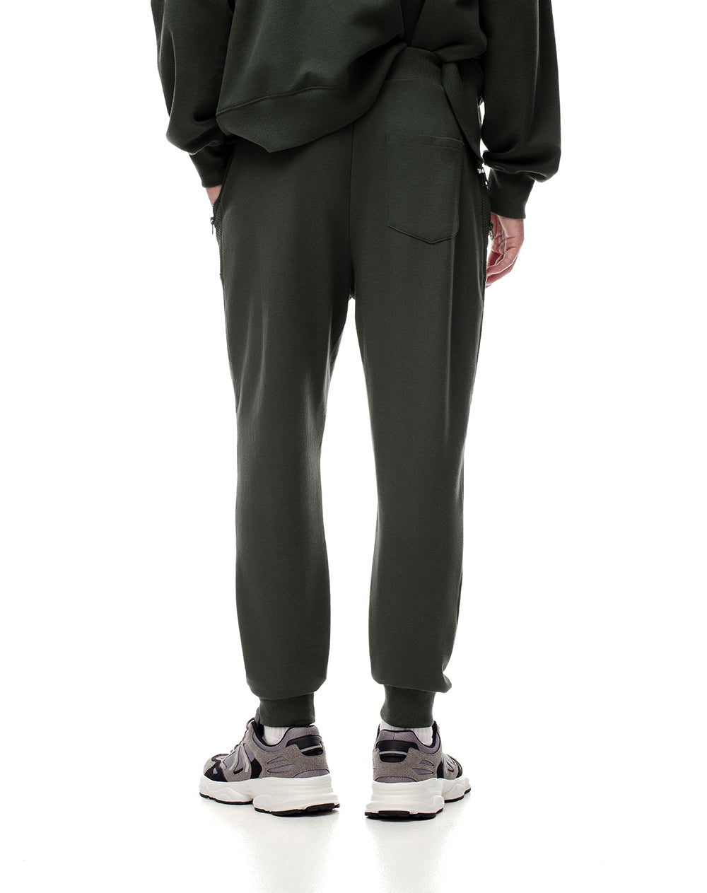 Jogger relaxed fit tiro medio verde