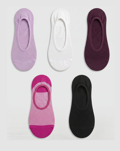 5 pares de medias baletas surtido mujer