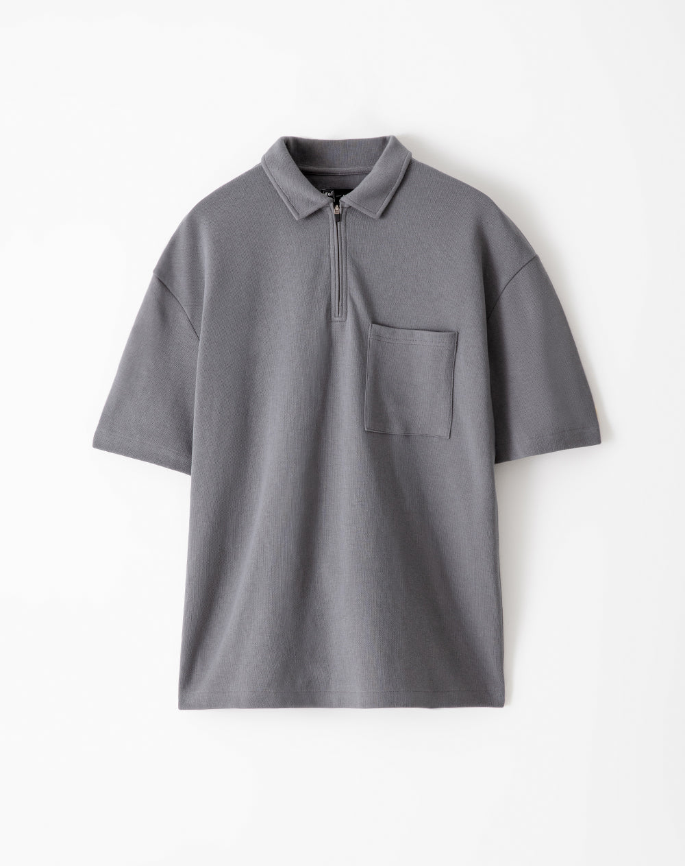 Polo Figup regular fit gris