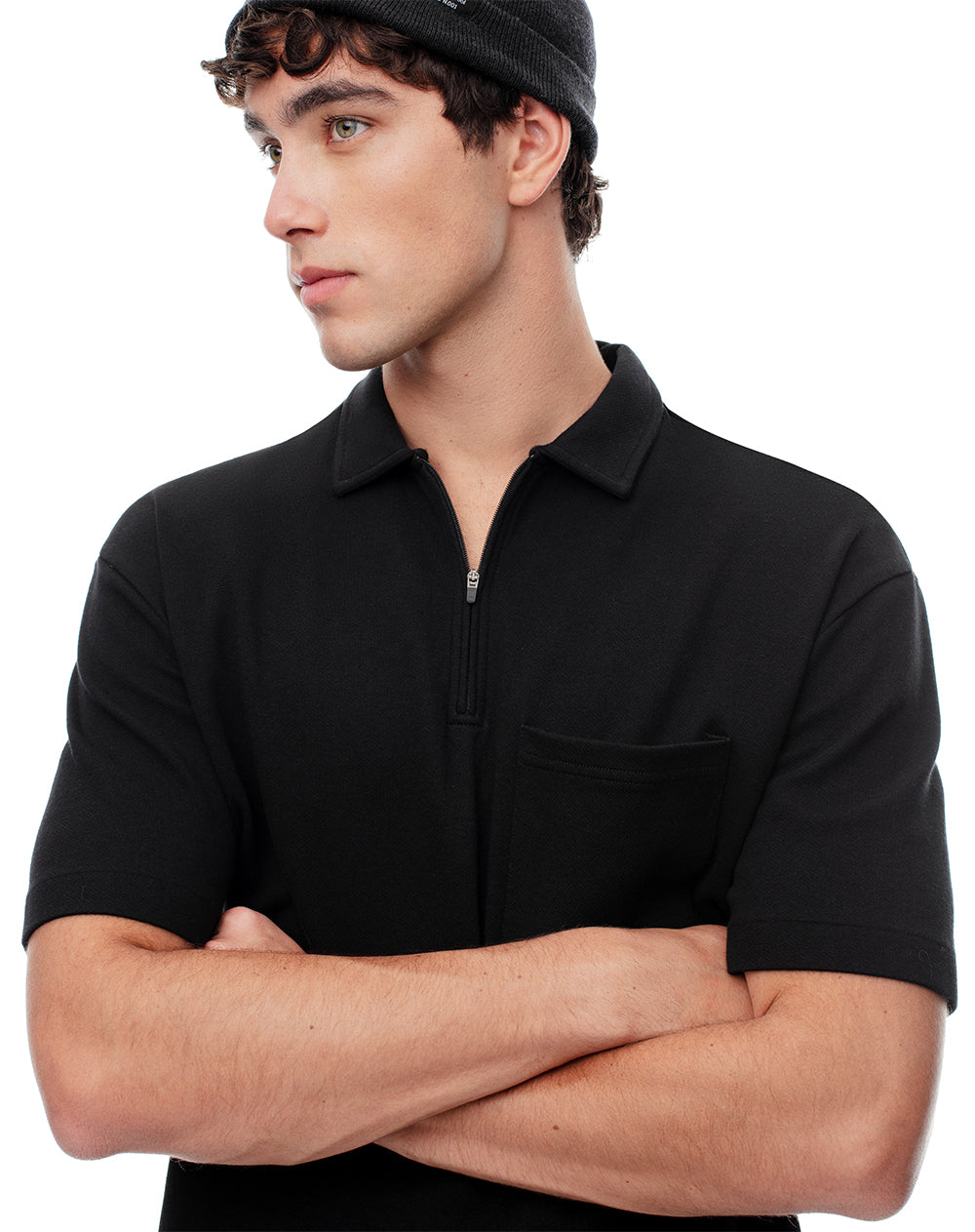 Polo regular fit negra