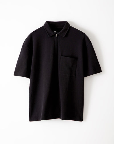 Polo regular algodón negra hombre