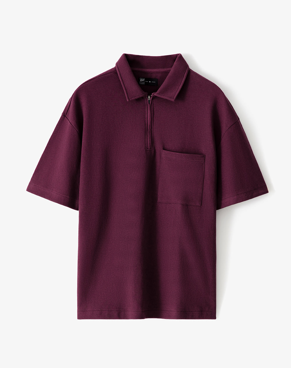 Polo regular algodón vinotinto hombre