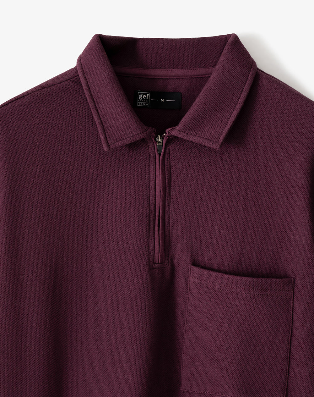 Polo regular algodón vino tinto hombre