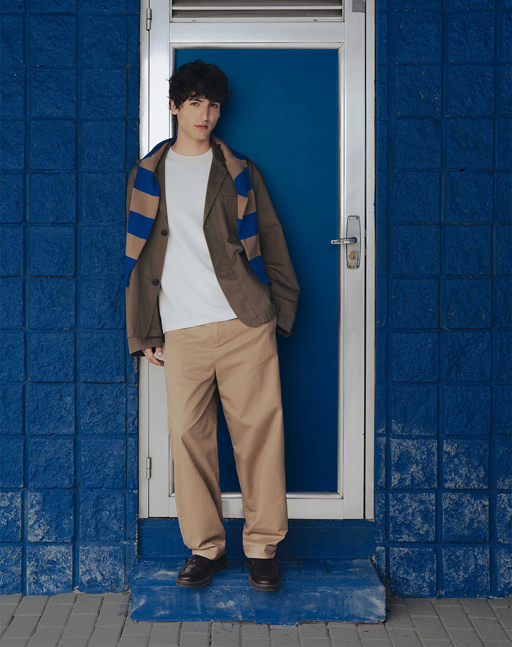 Pantalón tipo chino algodón habano hombre