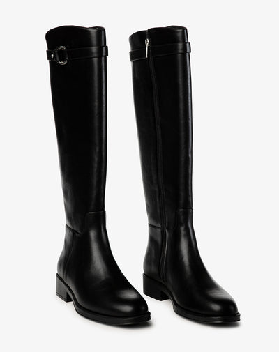 Botas caña alta negro