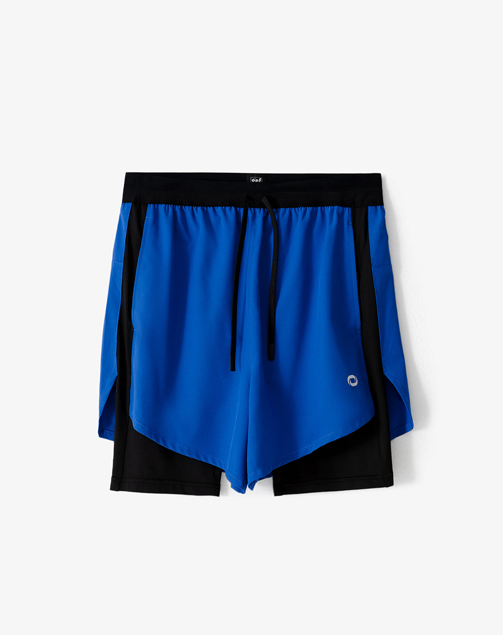Short pantaloneta azul bloques