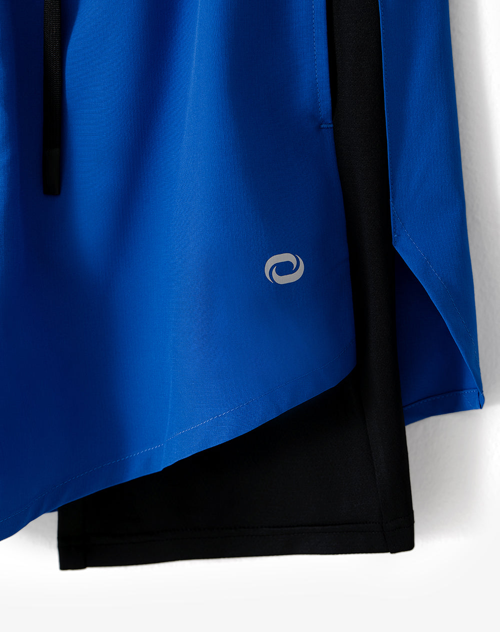 Short pantaloneta azul bloques