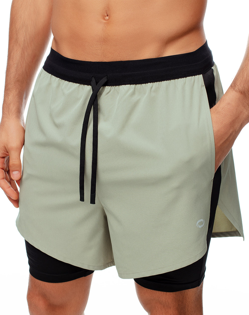 Short pantaloneta verde bloques