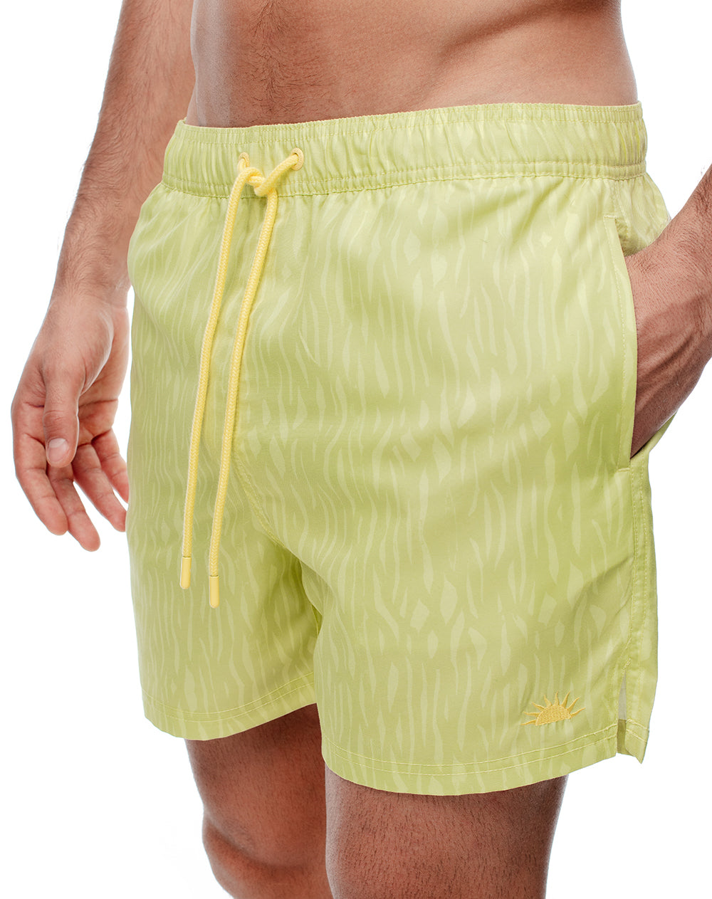 Pantaloneta de baño estampada hombre