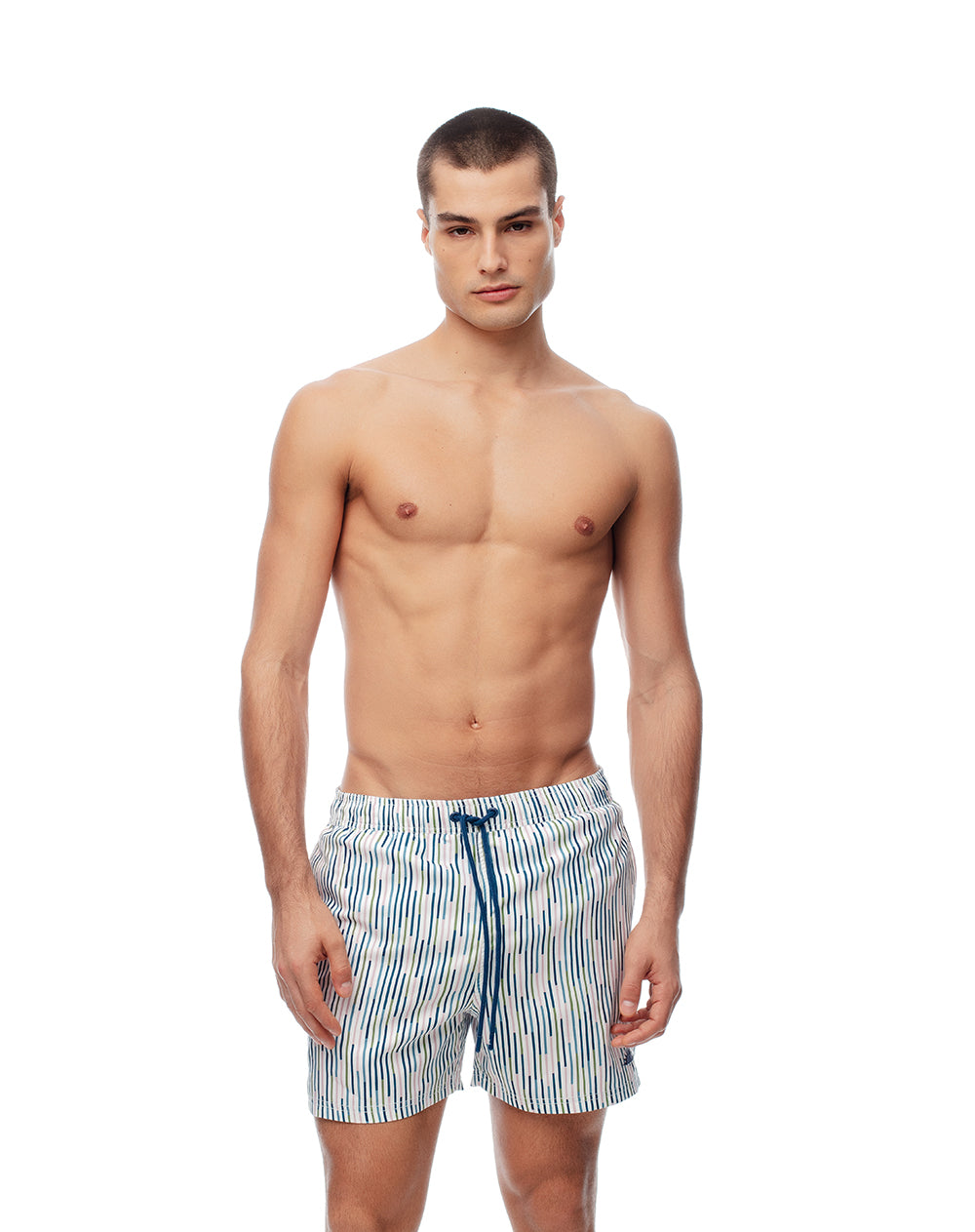 Pantaloneta de baño estampada hombre