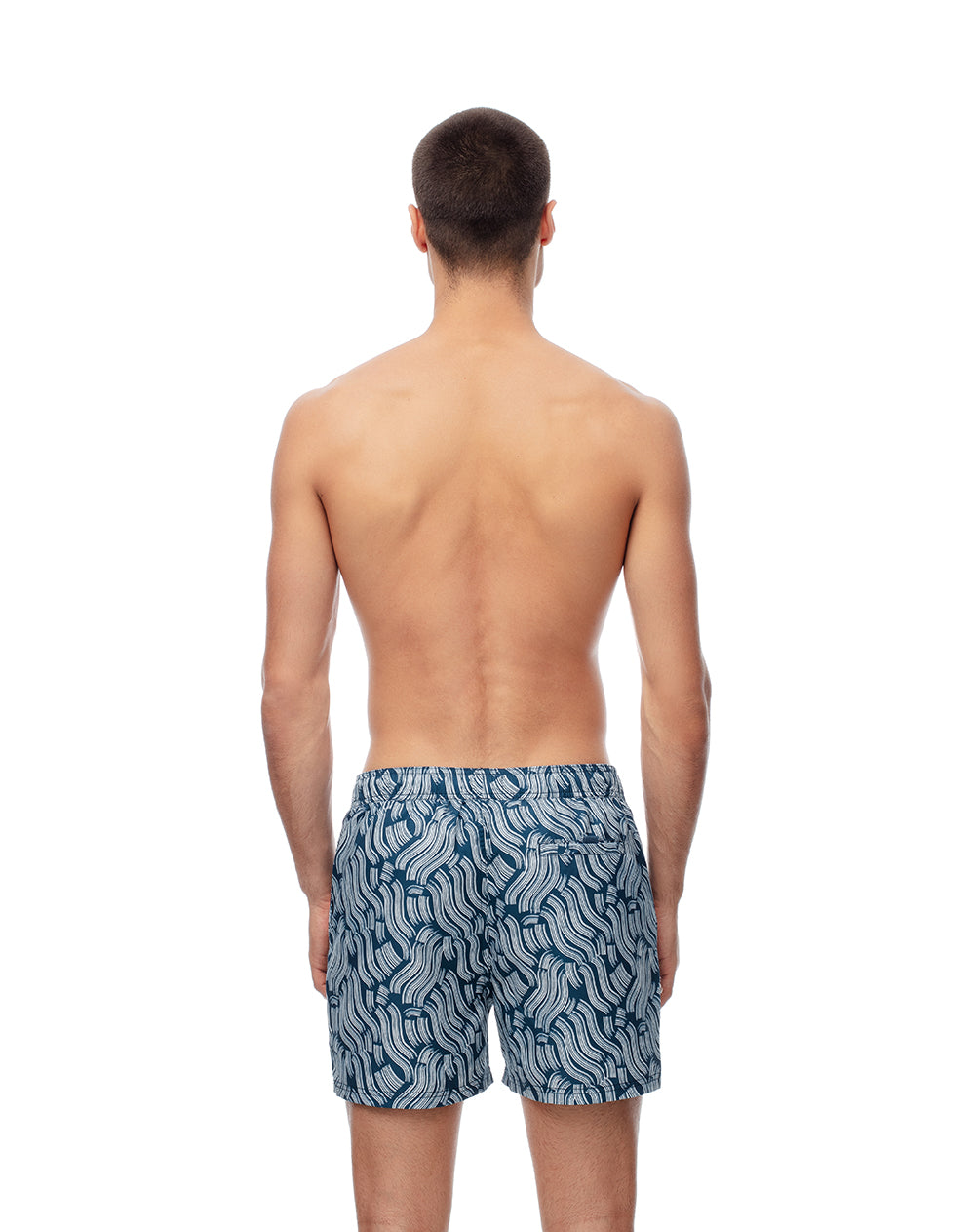 Pantaloneta de baño estampada hombre