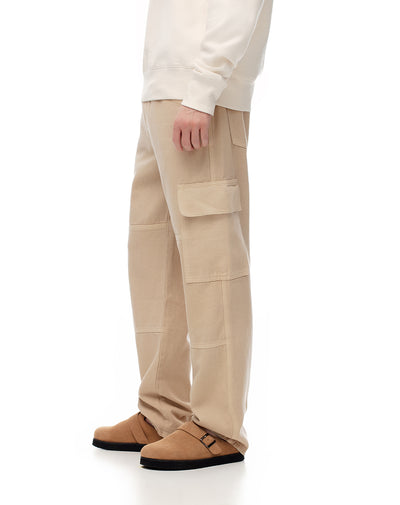 Jean cargo recto caqui hombre