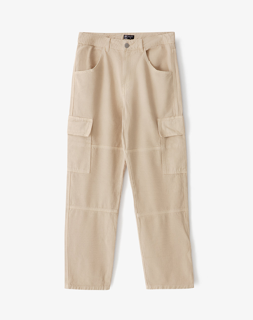 Jean cargo recto caqui hombre