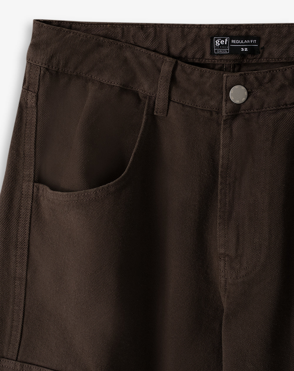 Jean cargo recto chocolate hombre